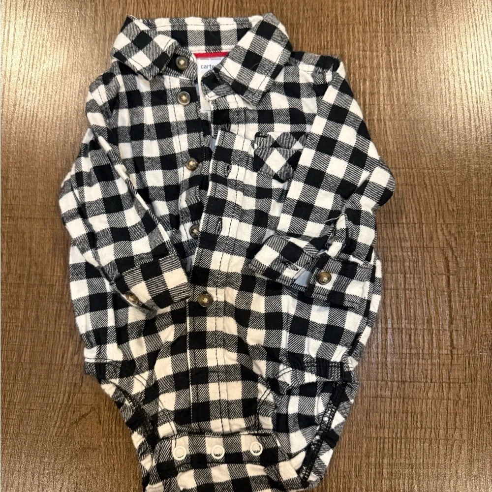 Blue and Black Striped Kids One Piece